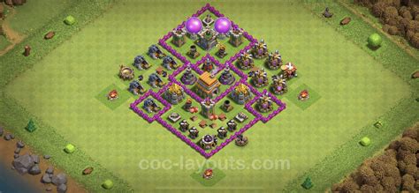 hdv 6 defense|Top Anti Dragon Défense Base HDV 6 .